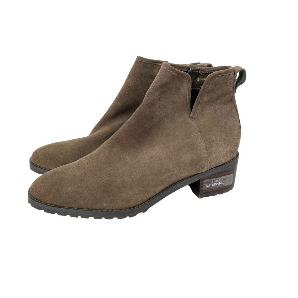 NEW BLONDO‎ Sawyer suede Waterproof ankle Booties Size 8